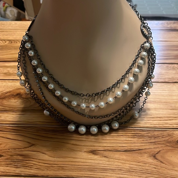 Women's New York and company me 6 strand statement necklace  New with tags - Picture 1 of 8